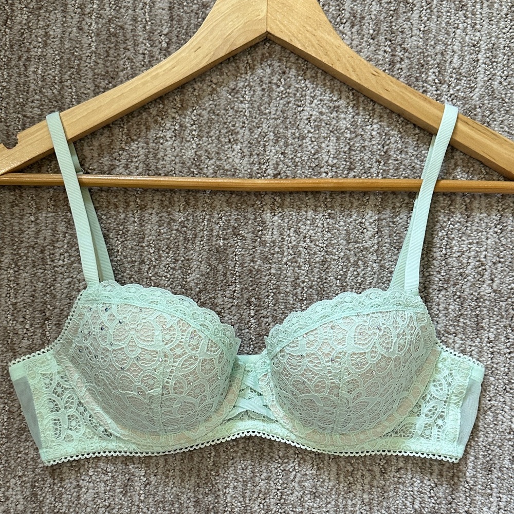 Mint Dream Angels Lined Demi Bra